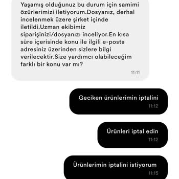Kargoya Verilmeyen Sipariş Ve İade Edilmeyen 50 TL Hizmet Bedeli