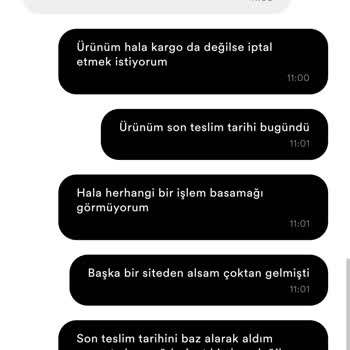 Kargoya Verilmeyen Sipariş Ve İade Edilmeyen 50 TL Hizmet Bedeli