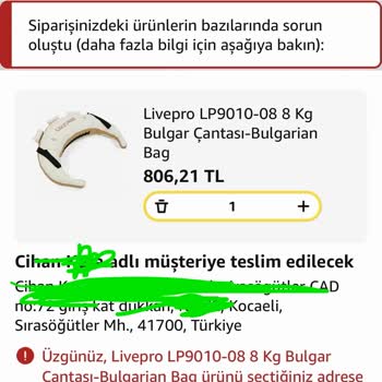 Bulgarian Bag 8 Kg Üzerinde Sistem Hatası Ve Satın Alma Engeli