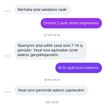 Teslim Edilmeyen Sipariş Ve İade Sürecinin Uzaması