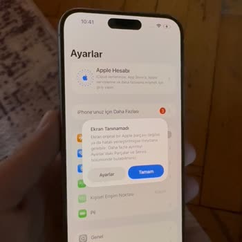 Mükemmel Kategori İphone’da Ekran Algılanamadı Ve Bilinmeyen Parça Uyarısı