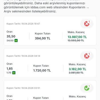 Yüksek Kupon Tutarına Rağmen Memnuniyet Bonusu Alınamaması