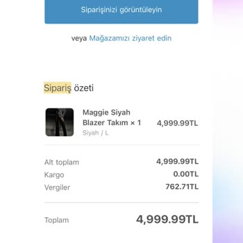 Gümrükte Kalan Ceket İçin 4.999,99 TL İadesi Talep Ediliyor