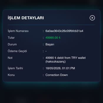 Kazanılan 49.990 TL’nin Haksız Kazanç Gerekçesiyle Silinmesi Ve Ödeme İptali