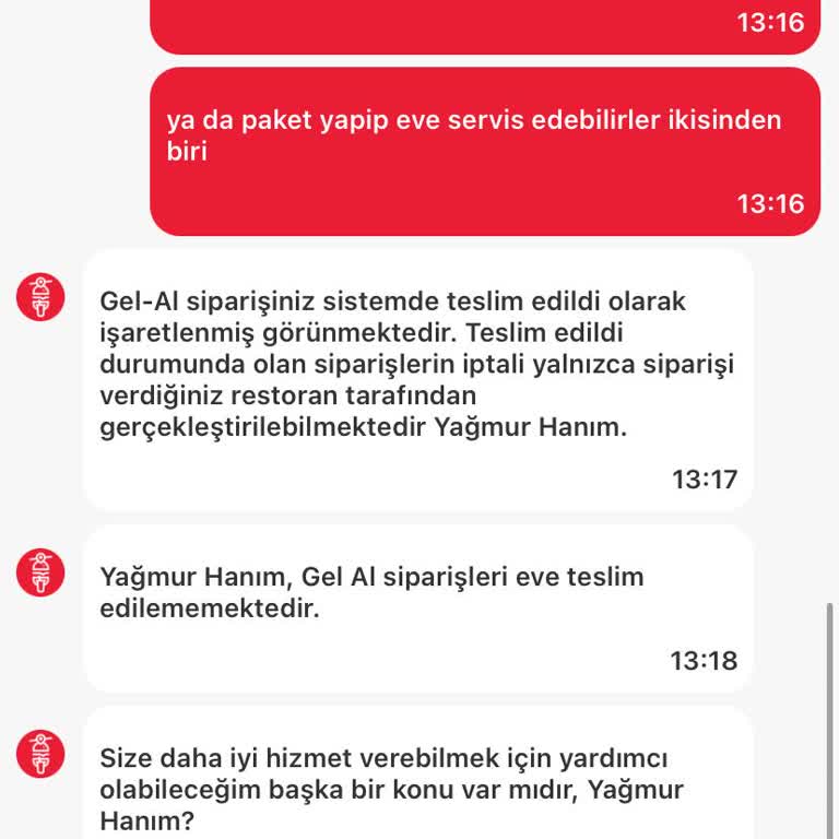 Yanlış 'Gel Al' Seçimi Sonrası Yardımsızlık Ve İade Talebi
