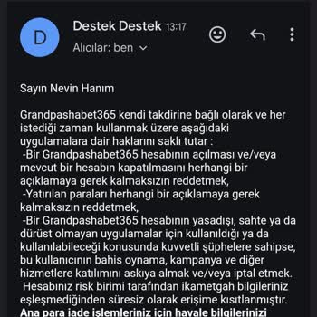 7.000 TL Bakiyemin Silinmesi Ve Açıklama Talebi