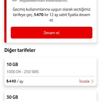 Vodafone Yanımda Uygulamasındaki Ani Fiyat Zammı Ve Yanıltıcı 440 TL Sabit Fiyat SMS’i