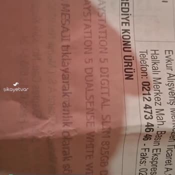 Evkur Gebze Şube Ürün 3 Günlük Ürün İptal Edilmemesi
