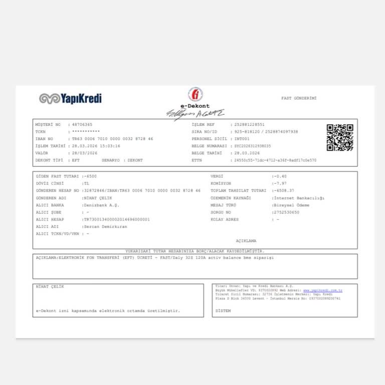 Teslim Edilmeyen BMS Ürünü İçin Geri Ödeme Talebi