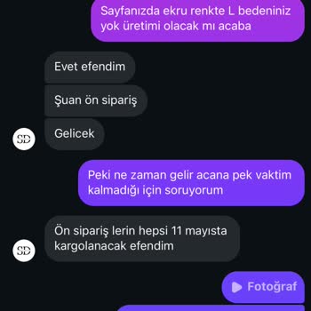 Ürünler Kargoya Verilmedi Ve İade Yanıtı Alınamadı