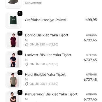Craftlabel'dan Kargoya Verilmeyen Sipariş Ve İade Talebi