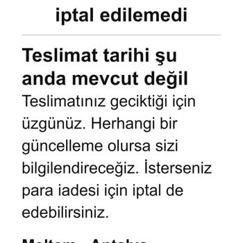 Amazon’da Kedi Ürünüm Kargoya Verilmedi, İptal Ve İade İmkansız