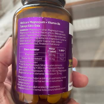 Wellcare Magnezyum + Vitamin B6 Ürünün Orijinalliği Şüpheli