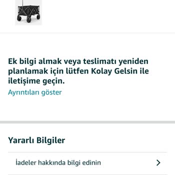 Teslimat Gecikmesi Ve Bilgi Eksikliği Nedeniyle Acil Gönderim Veya İade Talebi