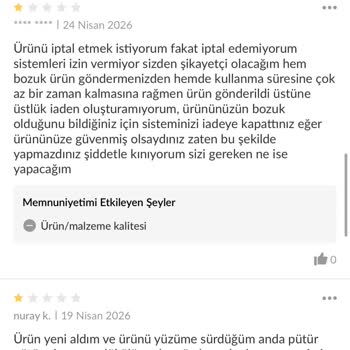 Açık Ambalajlı Ve Son Kullanma Tarihi Yakın Güneş Kremi İadesi Reddedildi
