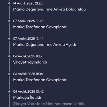 Vodafone Şikayeti