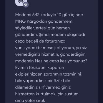 Vodafone Şikayeti