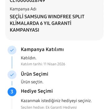 Satın Aldığım Klimalar İçin Söz Verilen 3+3 Yıllık Garantinin Sisteme Eklenmemesi