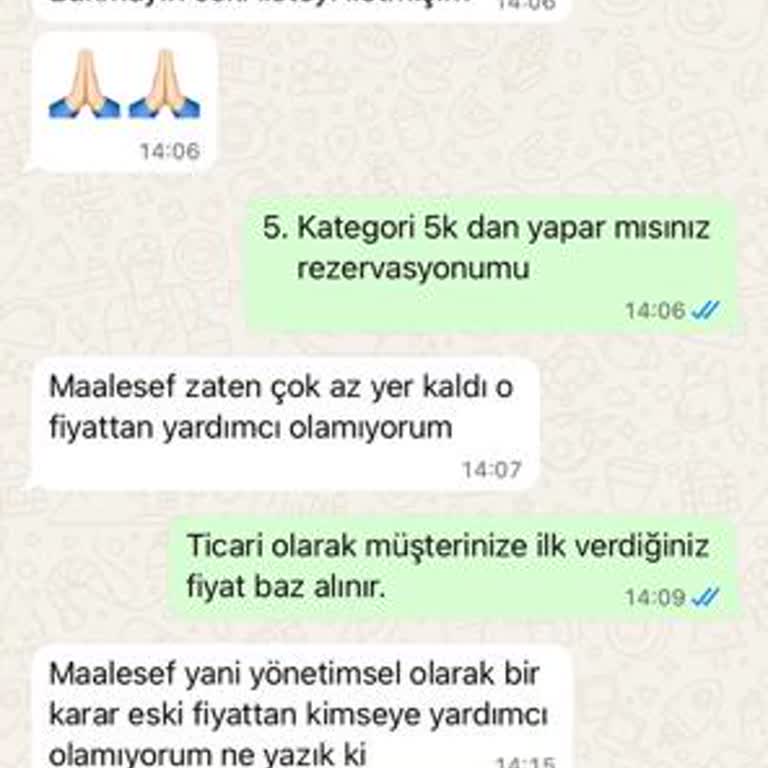 Fiyat Değişikliği Ve Yanıltıcı Bilgi Nedeniyle Rezervasyon İptali Talebi