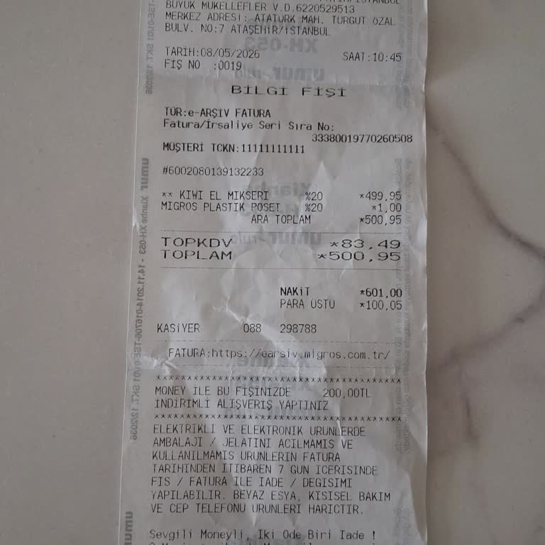 Migros’ta Kiwi El Mikseri Elektrik Çarpması ve İade Sürecindeki Sorun