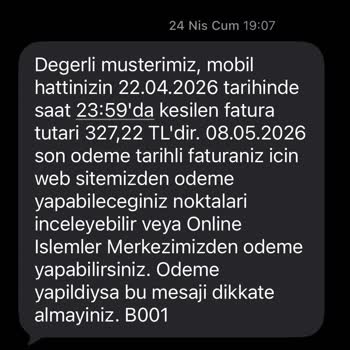 Taahhüt Sonrası Haksız Fatura Ve Sürekli SMS Uyarısı