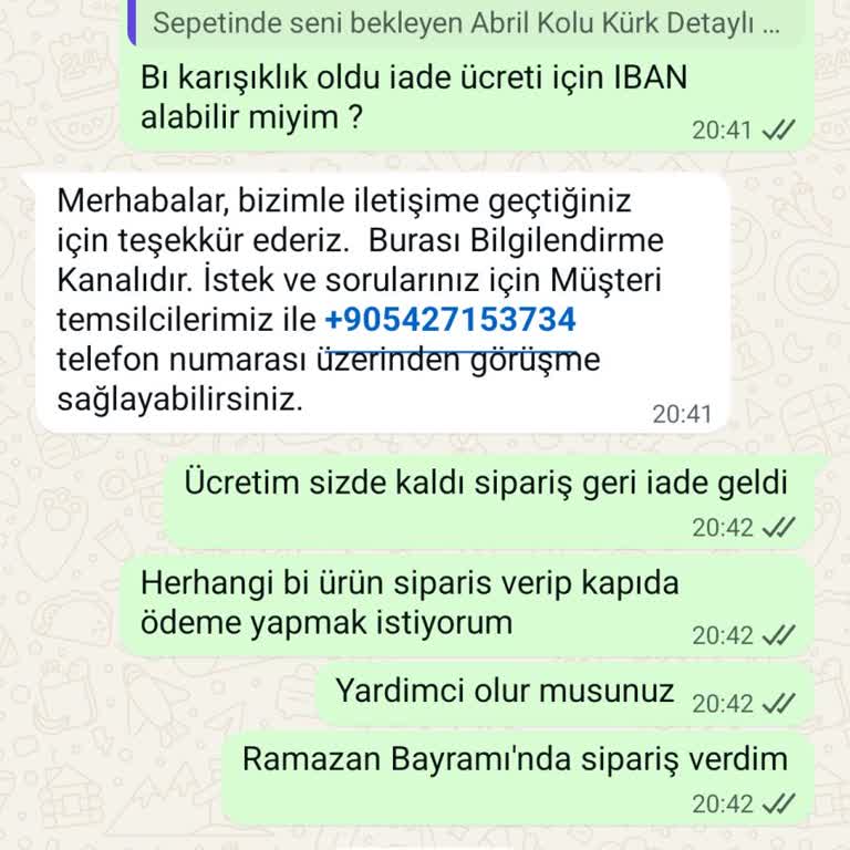 HR Butik'te Ürün İadesi Ve Değişim Talebinde Uzun Süreli Gecikme Ve Cevapsızlık