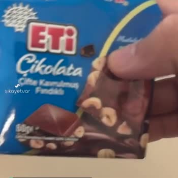 Eti Fındıklı Çikolatadan Fındık Kabuğu Çıktı!