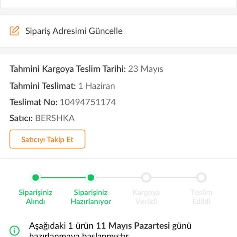Hazırlanan Ürün İptal Edilemiyor, Para İadesi Bekliyor