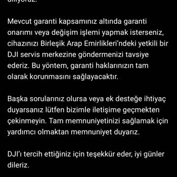 Turkcell Pasaj’da Satın Alınan DJI Osmo Pocket 3 Cihazı Üretici Garantisi Garanti Dışı Kılındı