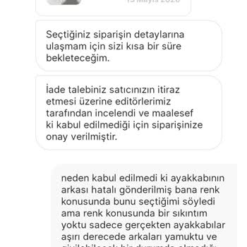 Hasarlı Babet Satıcı Suçlaması Ve Gardrops Müşteri Temsilcisinin Suçlayıcı Tutumu