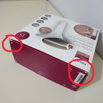 Şeffaf Paketle Gelen Kırık Ve Kullanılmış Philips Lumea Cihazı