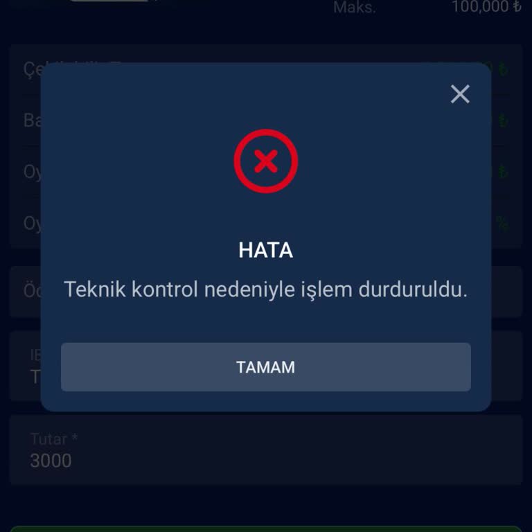 Masterbetting’de 3000 TL Çekim İsteği Teknik Kontrol Ve Çoklu Üyelik Nedeniyle Reddedildi, Hesap Kapandı Ve Fon İadesi Talebi