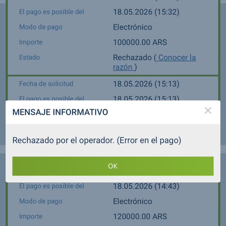 1xBet rechaza retiros y bloquea fondos, solicito revisión y solución