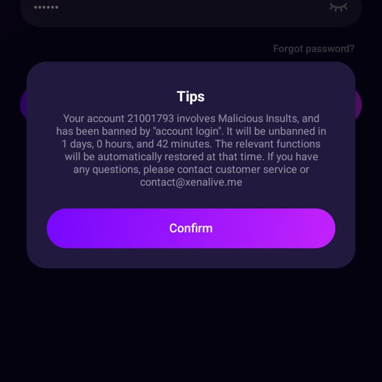 I Want Xena to Review and Remove My Account Ban
