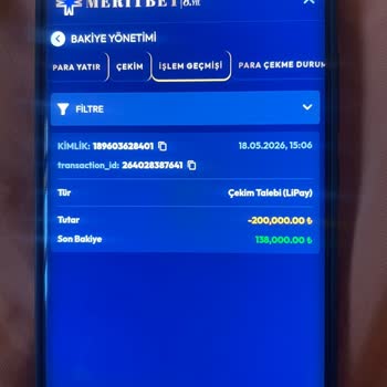 Meritbet 338000 TL ödemedi