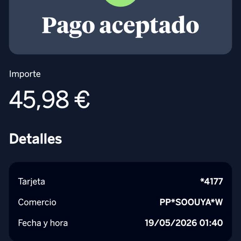 Solicito reembolso del pago no autorizado en Soouya y cancelación