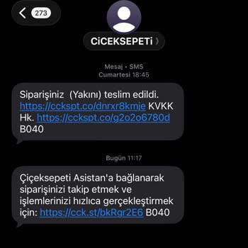 Çiçek Sepeti İzinsiz Sipariş SMS Bildirimi Ve KVKK İhlali