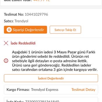 Kargo Kod Karışıklığı Nedeniyle İade Sürecinde Çözüm Bulamayan Müşteri Şikayeti