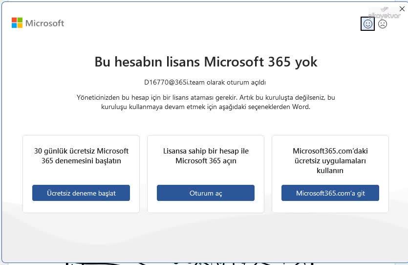 JetLisans Süresiz Satılan Office 365 Lisansının Çalışmaması Ve