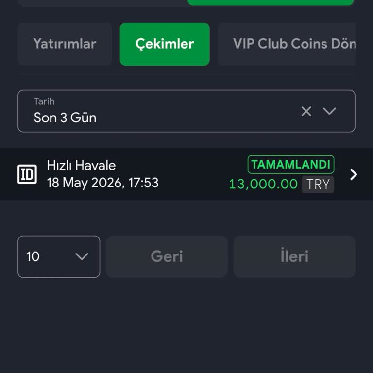 Onaylanan 13.000 TL Çekim Hesabıma Yatırılmadı