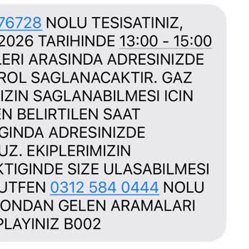 Başkent Doğalgaz İzin Almadan Randevu Ertelenmesi Nedeniyle Doğalgaz Açılmaması Ve Aile Mağduriyeti