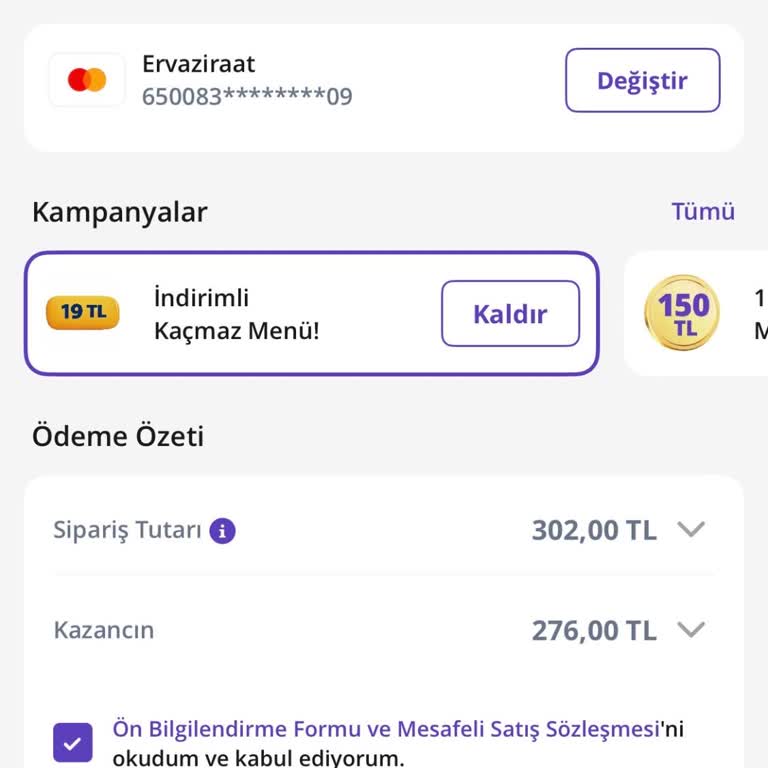 302 TL'lik Yanlış Fiyatlandırma Ve Restoranın İptal Reddi