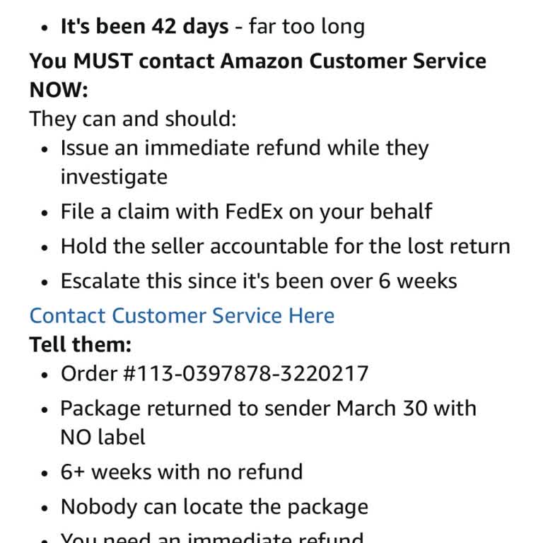 I Need Amazon to Reship or Refund My Missing Running Boards Order