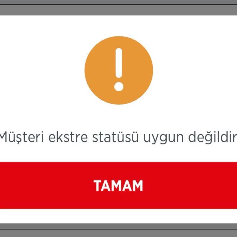 Ekstre Statüsü Uygun Değil Hatası Kredi Kartı Borcunu Yapılandıramıyor