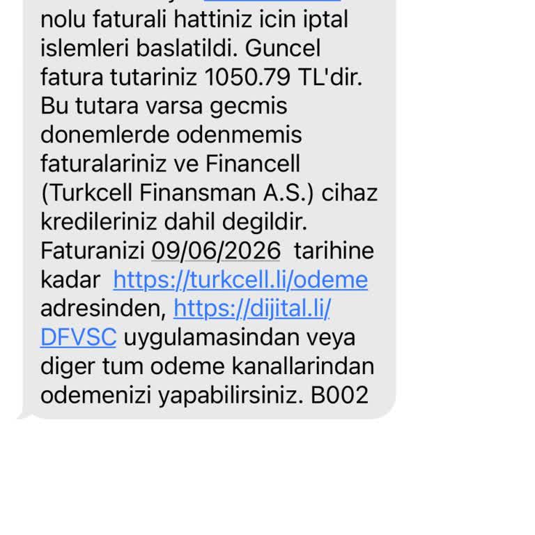 Turkcell Hattım Başka Kişi WhatsApp'ta Kullanıyor Ve Cayma Bedeli Kesildi