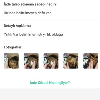 Kusursuz Gönderdiğim Montta Haksız İade Talebi