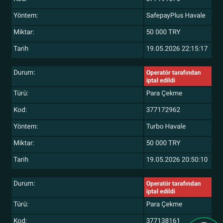 Betsalvador Kazancım Çekim Talebim Sürekli Çevrim Şartı Nedeniyle Reddedildi