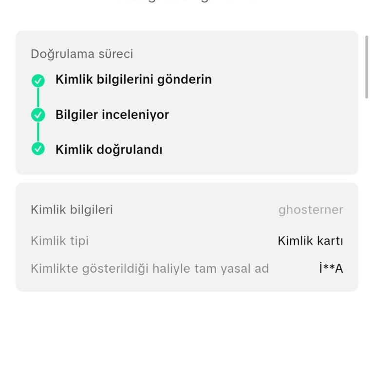 TikTok'ta İsim Uyuşmazlığı Hatası Sebebiyle Ödeme Çekemiyorum