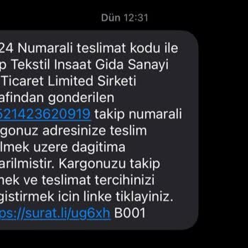 Sürat Kargo Adreste Bulunamama Notu Hatalı: Kargo Teslim Edilemedi