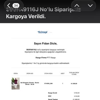 Kargo Takibi Çalışmıyor, İade Talebi